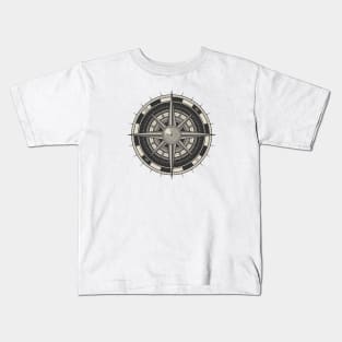 Vintage nautical compass rose Kids T-Shirt